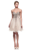 lace short prom homecoming cocktail dress