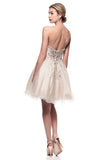 lace short prom homecoming cocktail dress