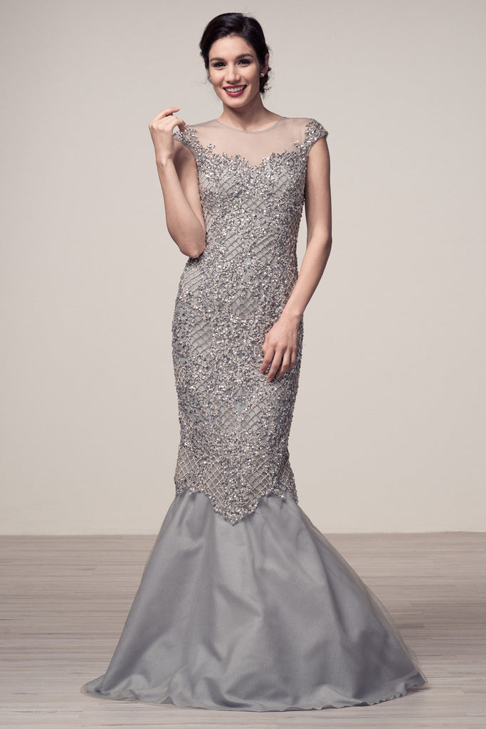 Prom & Evenning Lace Jersey Beaded Dresses