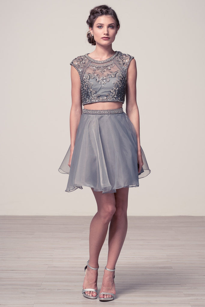 Lace short prom homecoming cocktail dress