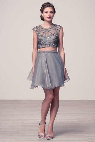 Lace short prom homecoming cocktail dress
