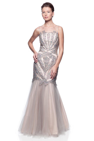 Prom & Evenning Lace Jersey Beaded Dresses
