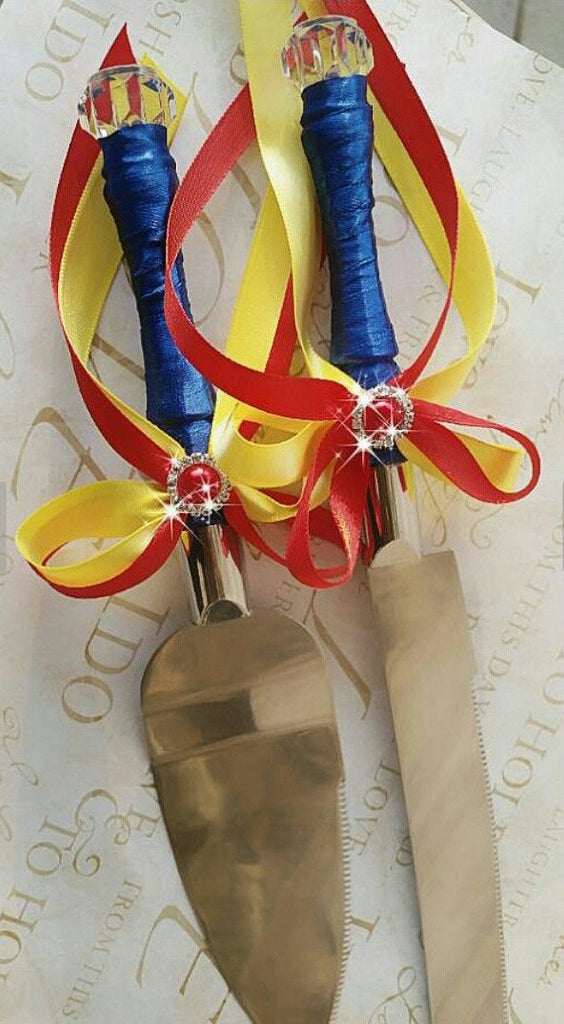 Wedding accessories cake server knife set
