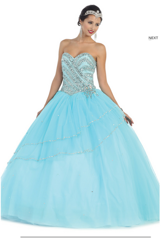 Quinceanera, sweet 16, engagement ball gown dress designer