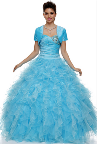 Quinceanera, sweet 16, engagement ball gown dress designer