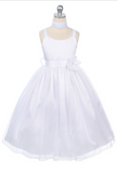 Flower girl communion lace beaded chiffon dresses