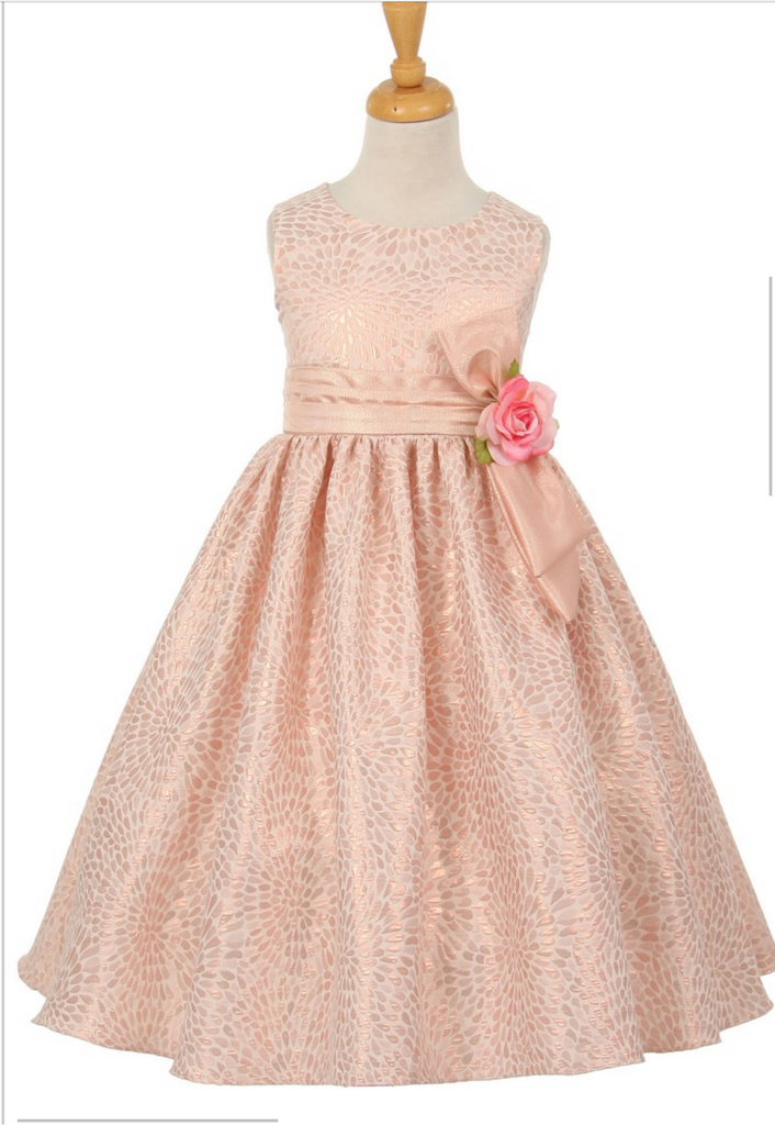 Flower girl communion lace beaded chiffon dresses