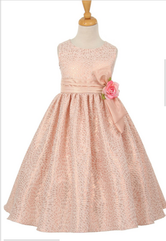 Flower girl communion lace beaded chiffon dresses