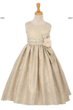 Flower girl communion lace beaded chiffon dresses