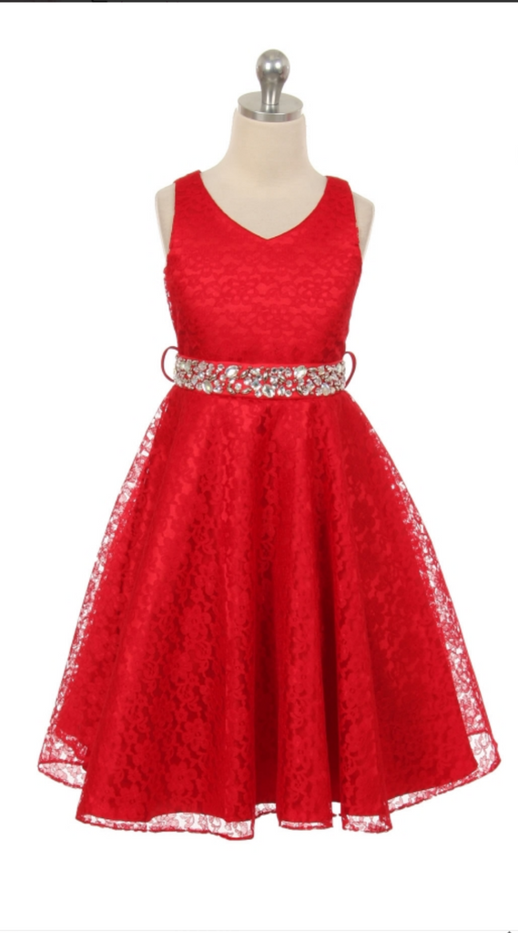 Flower girl communion lace beaded chiffon dresses