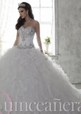 Beautiful quinceanera, sweet 16, engagement ball gown dress designed by House of Wu