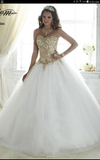 Quinceanera, sweet 16, engagement ball gown dress designer