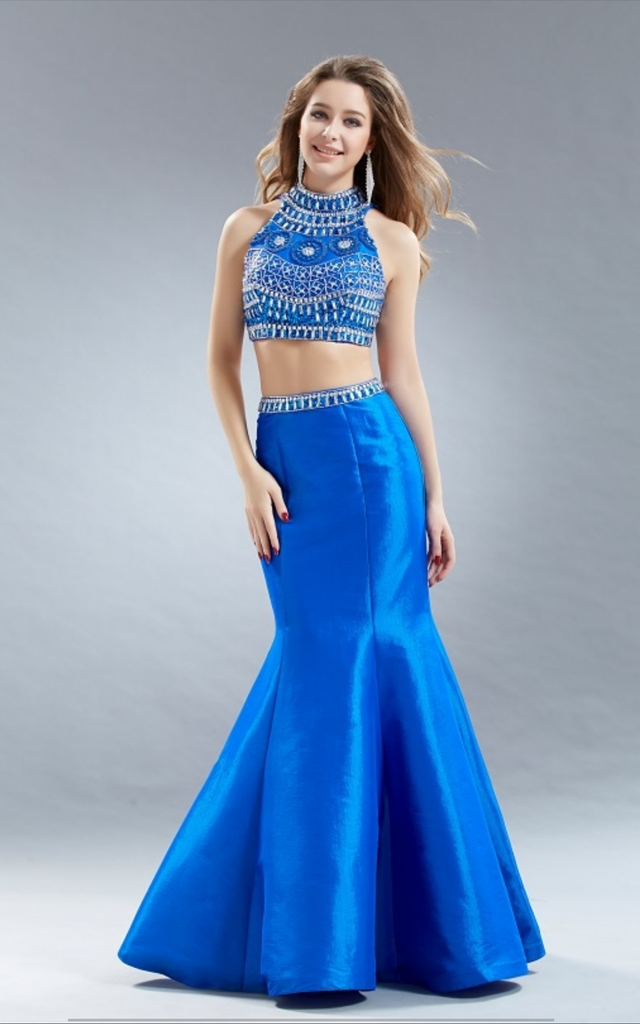 Prom & Evenning Lace Jersey Beaded Dresses