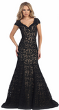 Prom & Evenning Lace Jersey Beaded Dresses