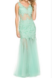 Prom & Evening Lace Jersey Beaded Dresses