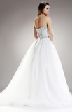 RHINESTONES TULLE WEDDING DRESS