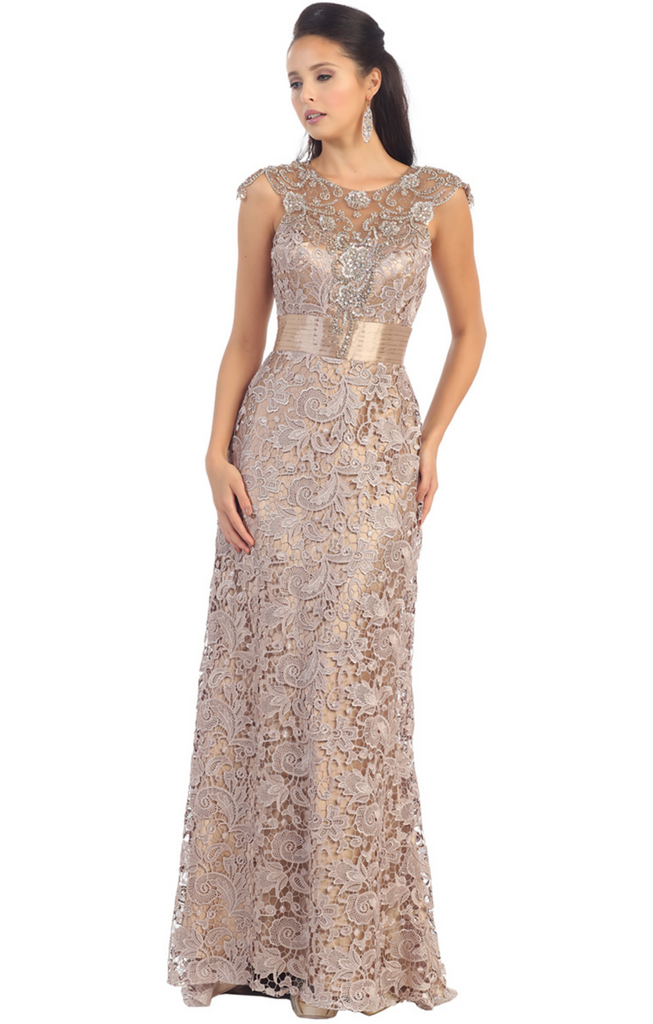 Prom & Evening Lace Jersey Beaded Dresses