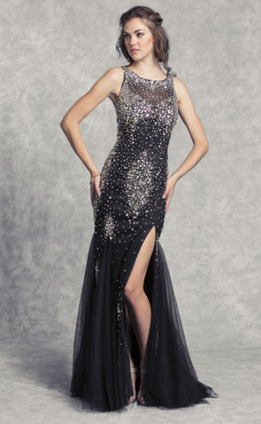 Prom & Evening Lace Jersey Beaded Dresses