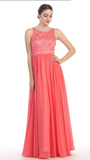 Prom Evenning Lace Jersey Beaded Dresses