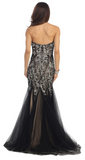Prom Evenning Lace Jersey Beaded Dresses