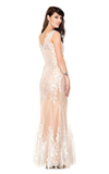 Prom Evenning Lace Jersey Beaded Dresses