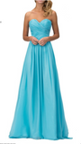 Chiffon lace sleeve long bridesmaid dress.