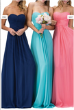 Chiffon lace sleeve long bridesmaid dress.