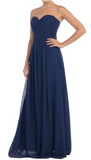 Chiffon lace sleeve long bridesmaid dress.