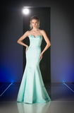 Chiffon lace sleeve long bridesmaid dress.