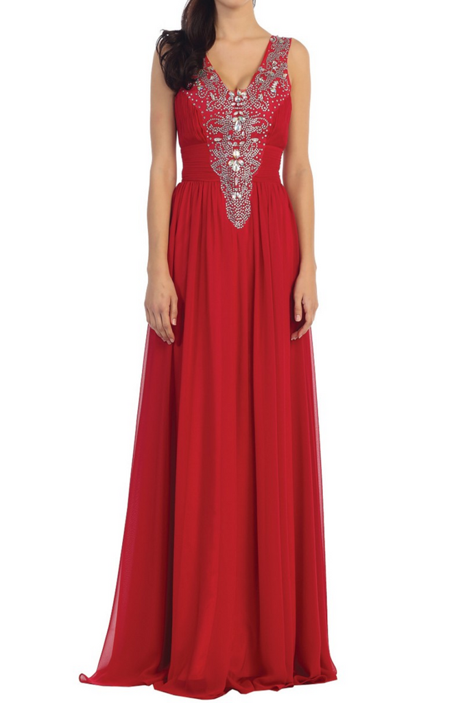 Chiffon lace sleeve long bridesmaid dress.