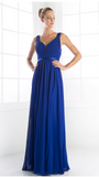 Chiffon lace sleeve long bridesmaid dress.