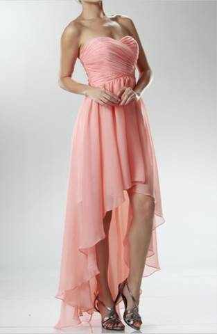 Chiffon lace sleeve long bridesmaid dress.