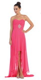 Chiffon lace sleeve long bridesmaid dress.