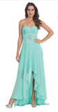 Chiffon lace sleeve long bridesmaid dress.