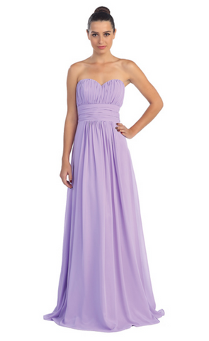 Chiffon lace sleeve long bridesmaid dress.
