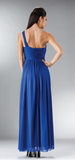 Chiffon lace sleeve long bridesmaid dress.