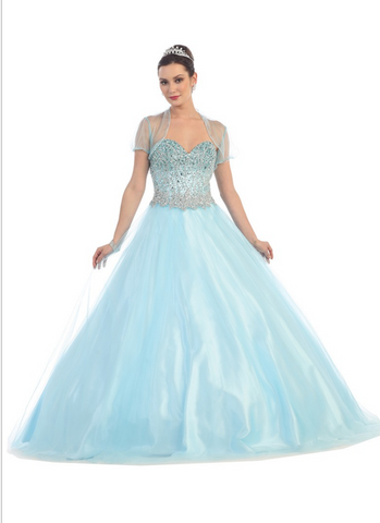 Quinceanera, sweet 16, engagement ball gown dress designer
