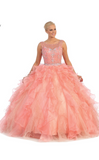 Quinceanera, sweet 16, engagement ball gown dress designer