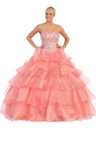 Quinceanera, sweet 16, engagement ball gown dress designer