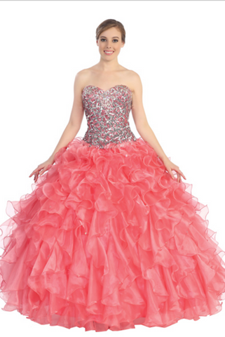 Quinceanera, sweet 16, engagement ball gown dress designer