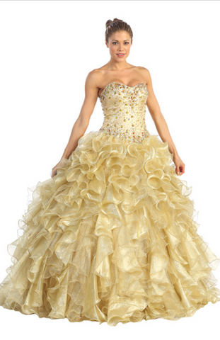 Quinceanera, sweet 16, engagement ball gown dress designer