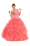 Quinceanera, sweet 16, engagement ball gown dress designer