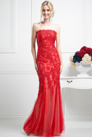 Prom Evenning Lace Jersey Beaded Dresses