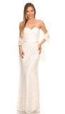 Prom Evenning Lace Jersey Beaded Dresses