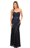 Prom Evenning Lace Jersey Beaded Dresses