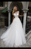 Lace princess ball gown lace A-Line wedding dress