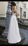 Lace tulle princess ball gown lace A-Line wedding dress