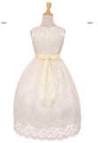 flower girl communion lace chiffon dresses