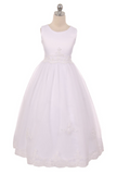 flower girl communion lace chiffon dresses