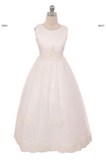 flower girl communion lace chiffon dresses